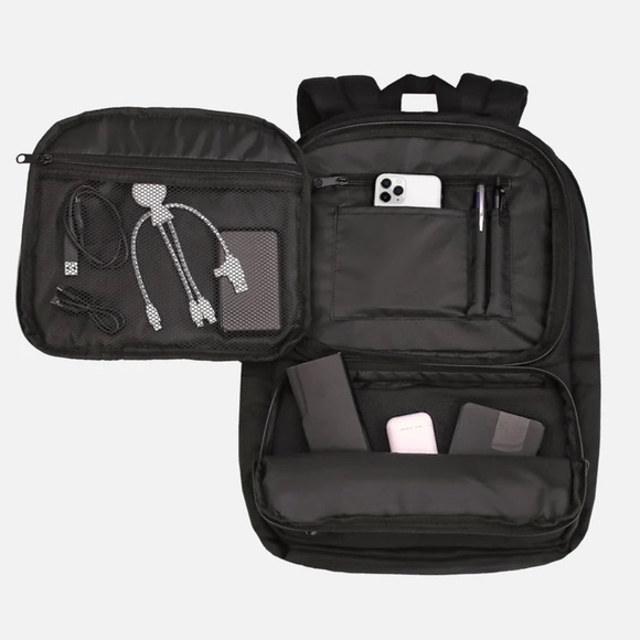 Acehigh 'Canyon' 15 Inch Laptop/Tablet Compartment Multi-Zipper HP Logo Backpack - Picture 10 of 12